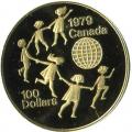 Canada $100 gold Year of the Child 1979 PF